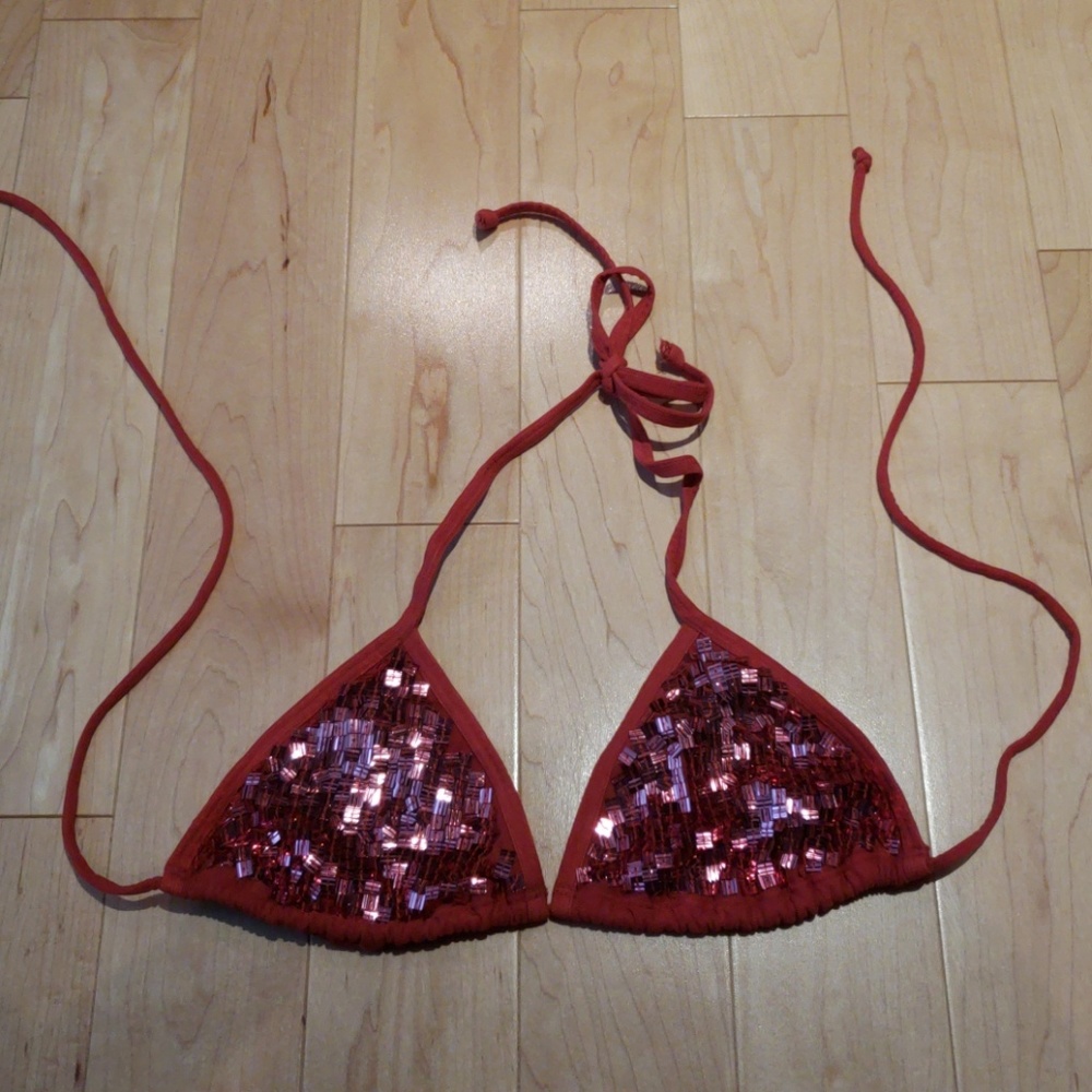 Victoria's secret swim unlined triangle top S